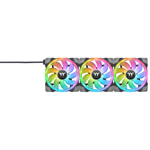 Thermaltake Swafan EX12 RGB 120 mm PC Case Fan - Black