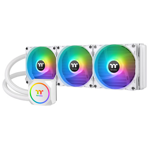 Thermaltake TH360 ARGB 120 mm Liquid CPU Cooler - White