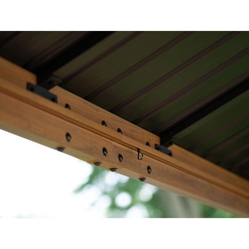 Cadre en aluminium pour abri de jardin Yosemite, fini bois, 10 x 12 po