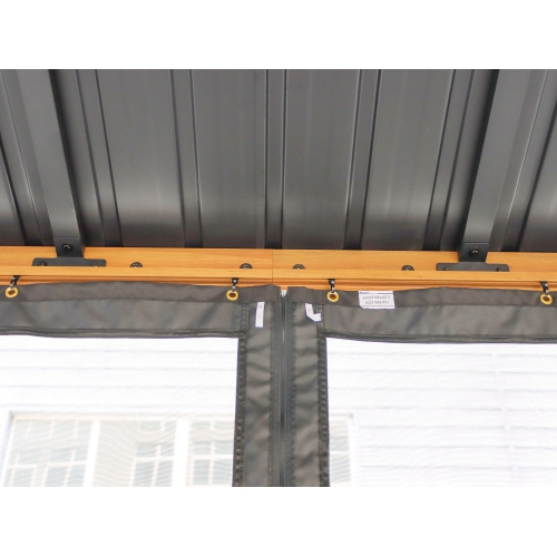 Cadre en aluminium pour abri de jardin Yosemite, fini bois, 10 x 12 po