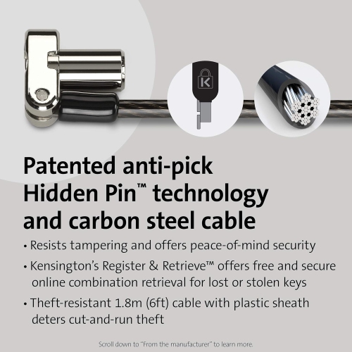 Kensington Universal 3-in-1 Keyed Laptop Lock