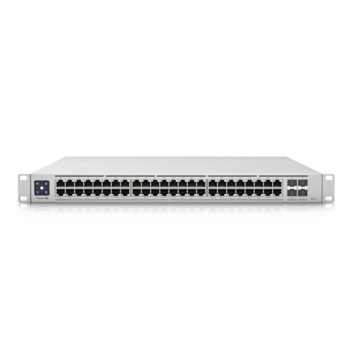 Ubiquiti UniFi 48-port Enterprise Switch with 48 2.5 RJ45 Ports and 4 10Gb SFP+ Ports - Rackmountable - Grey