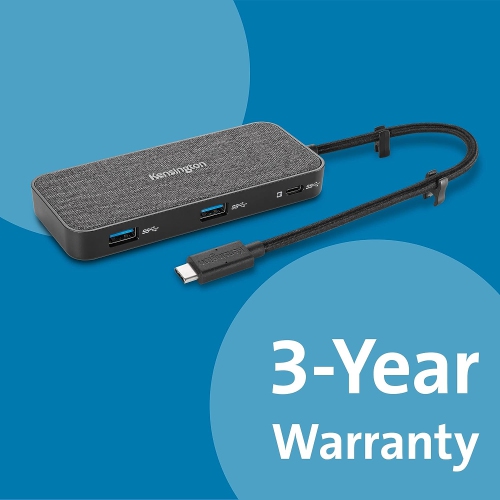 Kensington SD1650P USB-C 4K Docking Station with 100W Power Pass-Through - Windows/MacOS/Chrome/iOS/Android
