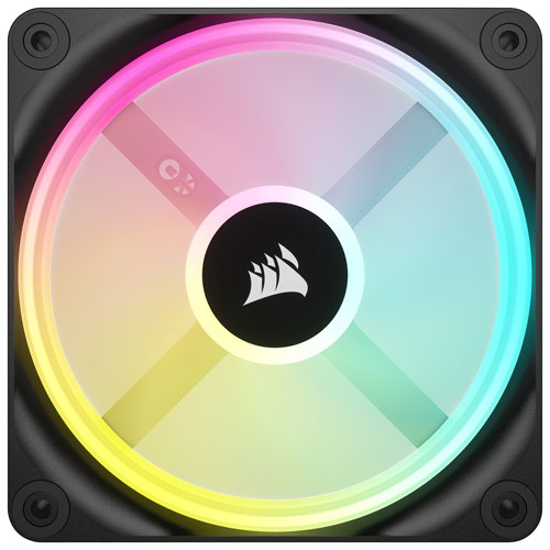 Corsair iCUE Link QX120 RGB 120mm PWM Triple Fans Starter Kit - Black
