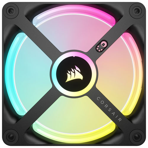 Corsair iCUE Link QX120 RGB 120mm PWM Triple Fans Starter Kit - Black