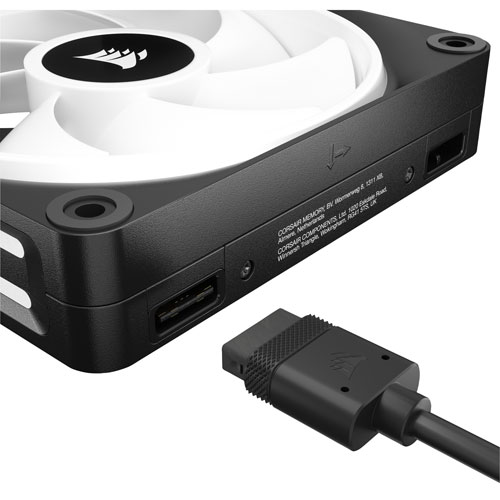 Corsair iCUE Link QX120 RGB 120mm PWM Triple Fans Starter Kit - Black