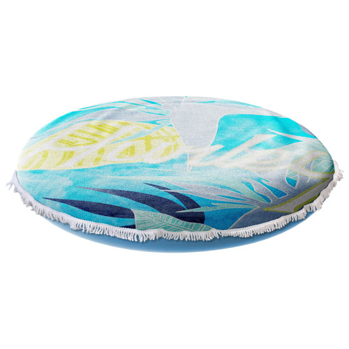 Flotteur de piscine gonflable Towel Top Island de Hurley - Bleu