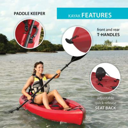 Lifetime Wave 6 ft. Youth Kayak with Paddle - Orange