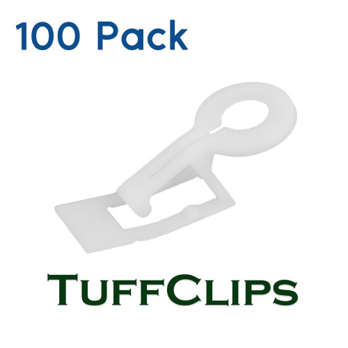 Novelty Lights C9 Tuff Flex Christmas Light Clips, Mount on Roofline Gutters/Shingles, 100 Pack