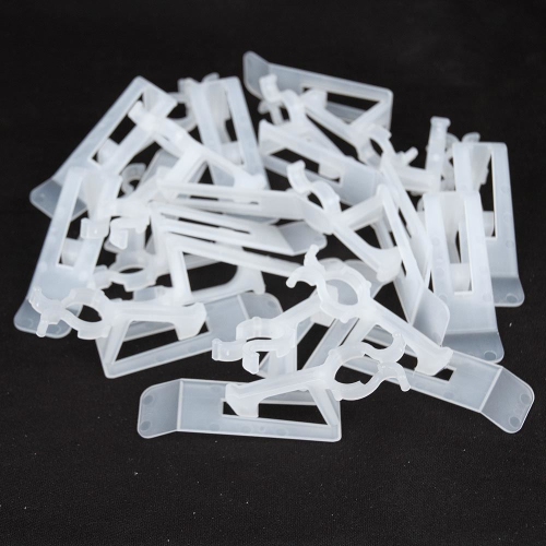 Novelty Lights 25 Pack All In One Christmas Light Clips, C7 and C9 Roof Line Clips for Shingle and Gutter Mounting, Clear/White