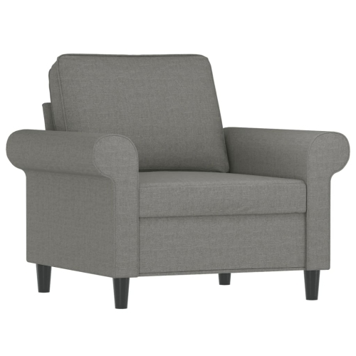 VIDAXL  Sofa Chair Dark 60 Cm Fabric In Grey