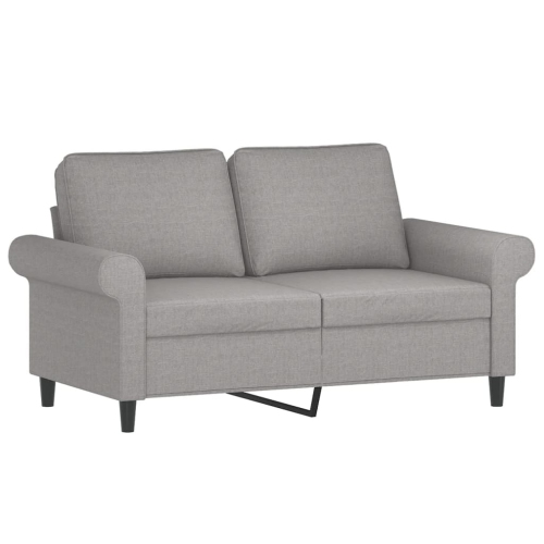 VIDAXL  2-Seater Sofa Light 120 Cm Fabric In Grey