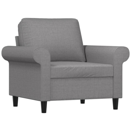 VIDAXL  Sofa Chair Light 60 Cm Fabric In Grey