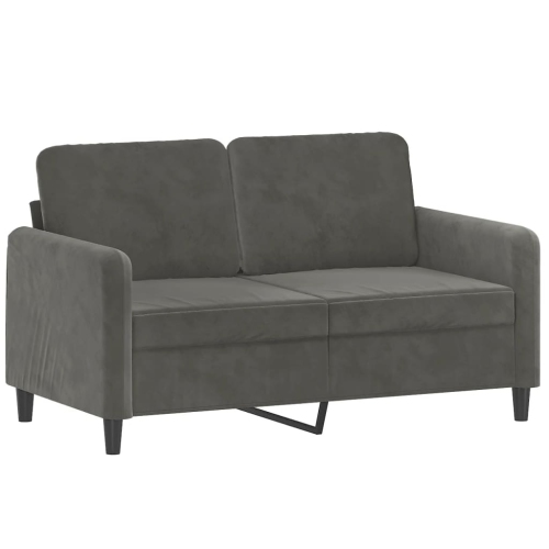 VIDAXL  2-Seater Sofa Dark 120 Cm Velvet In Grey