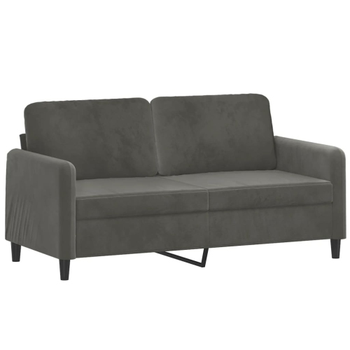 VIDAXL  2-Seater Sofa Dark 140 Cm Velvet In Grey