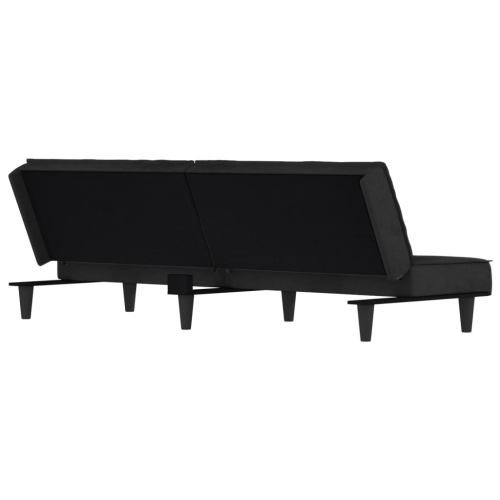 vidaXL Sofa Bed Dark Grey Velvet