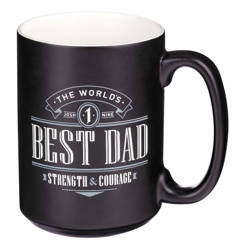 Ceramic Mug Best Dad Joshua 1:9
