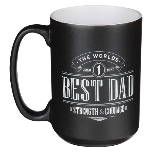 Ceramic Mug Best Dad Joshua 1:9