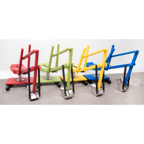 Bac à sable rouge avec pièces en acier inoxydable de Ever-Last