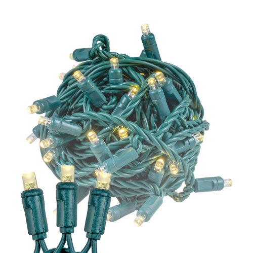 NOVELTY LIGHTS LLC  Novelty Lights 25Ft 50 Led Christmas Lights Outdoor/indoor, 6" Spacing Wire String Lights for Festive Xmas Lighting, Ip55, Ul