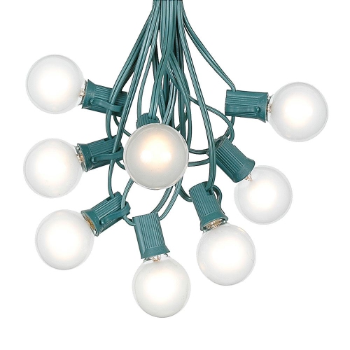 NOVELTY LIGHTS LLC  G40 Patio String Lights w 125 Globe Bulbs - Garden String Lights - Vintage Backyard Patio Lights - Outdoor String Lights - Market