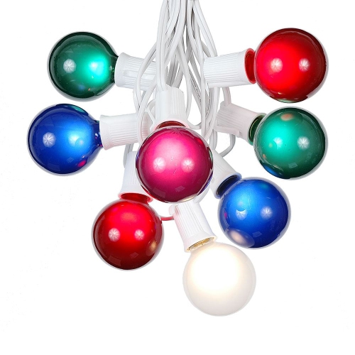 G50 Patio String Lights with 125 Globe Bulbs Wedding Outdoor String