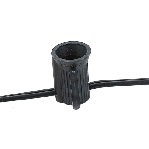 100 Foot G40 Outdoor Patio String Lights with 125 Clear Globe Bulbs – Indoor Outdoor String Lights – Market Bistro Café Hanging String Lights –