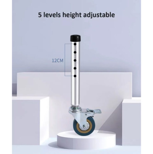 Lightweight Foldable Forearm Crutch 1 Pair Aluminum Walking Stick Height Adjustable Ergonomic Handle with Comfortable Grip