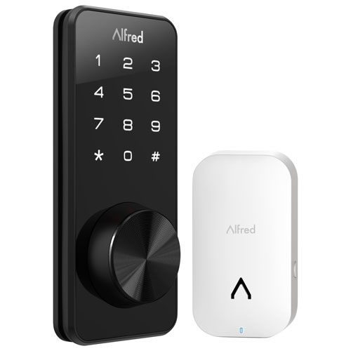 Alfred DB1S Wi-Fi Combo Deadbolt Smart Lock with Key - Black - Only at Best Buy