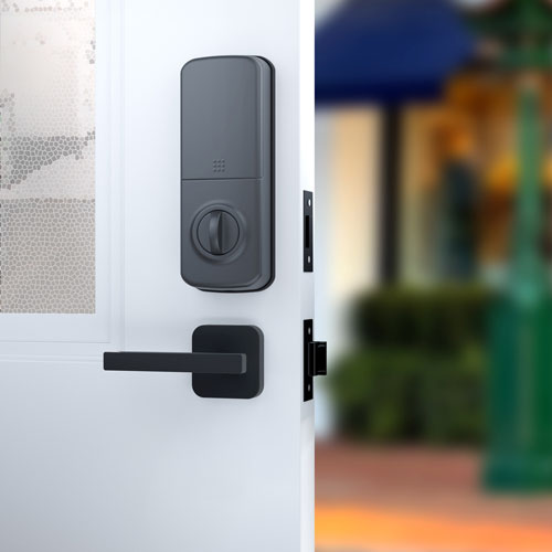 Alfred DB1S Wi-Fi Combo Deadbolt Smart Lock with Key - Black - Only at Best Buy