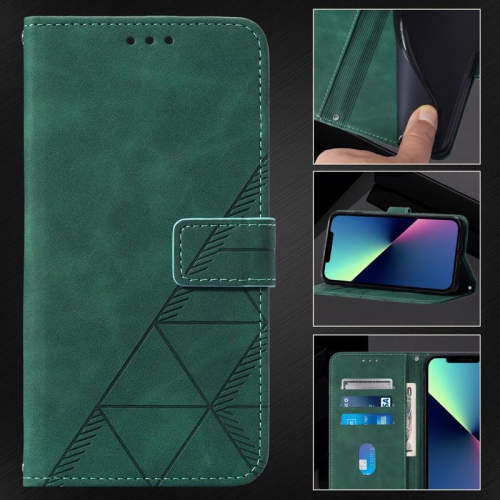 PANDACO Forest Green Suede Wallet Case for iPhone XR