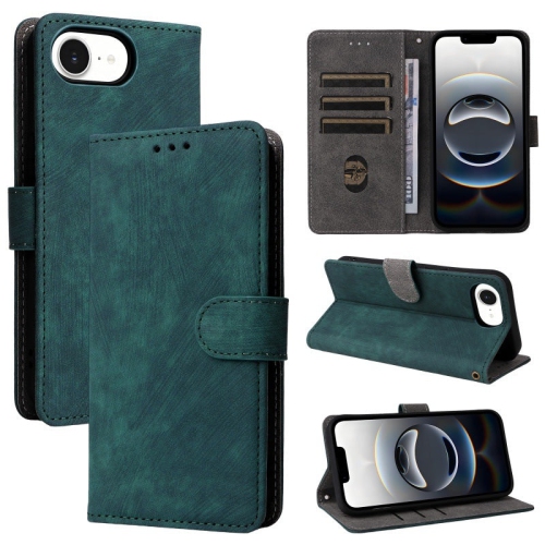 PANDACO Forest Green Suede Wallet Case for iPhone 7 or iPhone 8 or iPhone SE