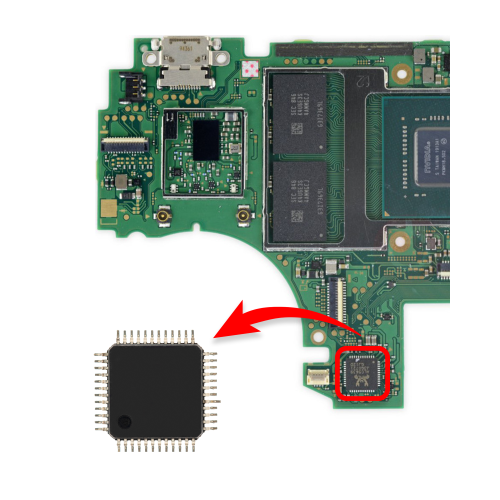 Replacement Micro-Controller IC Compatible With Nintendo Switch Lite