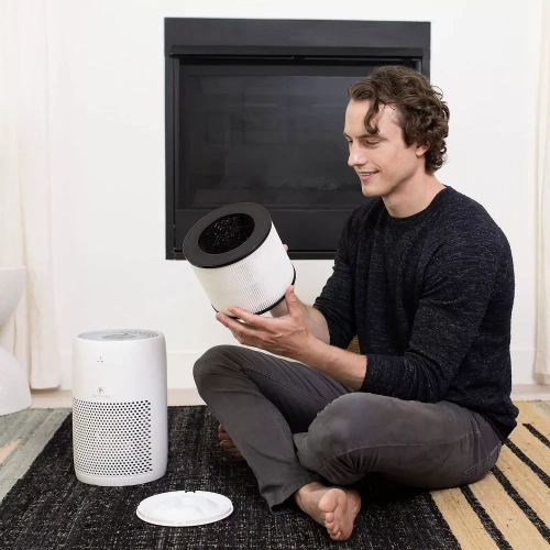 Ensemble économique Air Ma-22 de Medify blanc avec filtre supplémentaire de 1 mm