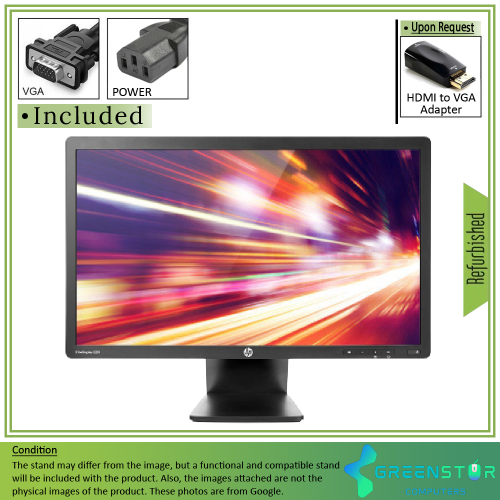 Lot of Two HP EliteDisplay 23" 1080p HD LED Backlit TN LCD Monitor (E231) by HP ELITEDISPLAY - Refurbished condition - Image 2
