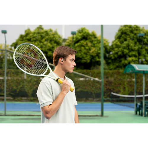 Shokz OpenFit Open-Ear True Wireless Earbuds - Beige