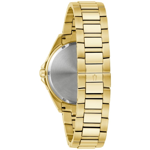 Bulova Mens Phantom Quartz Watch 40mm Gold-Tone Stainless Steel Case and Bracelet with Champagne Dial