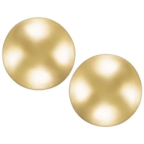 LE REVE GOLD  4MM Ball Stud Earring In 10K Gold In Yellow