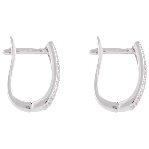 Le Reve Cubic Zirconia Cubic Drop Earrings in Sterling Silver