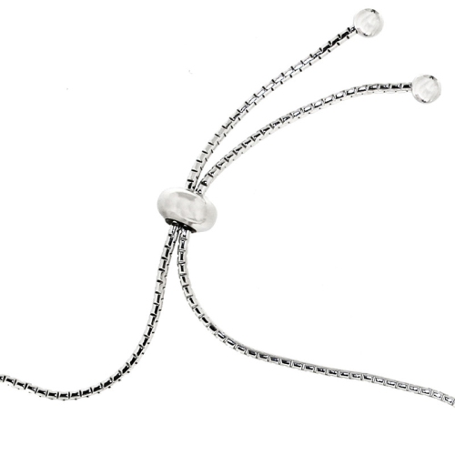 Le Reve Inspirational Collection Bolo Bracelet in Sterling Silver with Key Charm