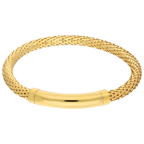 Bronzoro 8.5" Bracelet with Magnetic Closure in Yellow Gold
