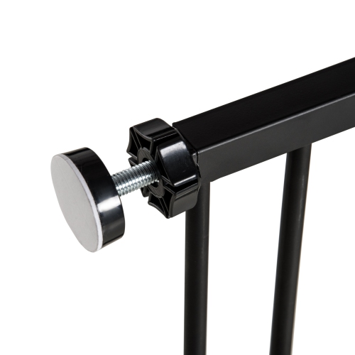 PawHut 30 Inch Tall Pet Gate with Door, 30"-42" Wide Dog Gate and Barrier Indoor for Stairs Includes 4", 6" Extensions Kit, Pressure-Mounted Safety