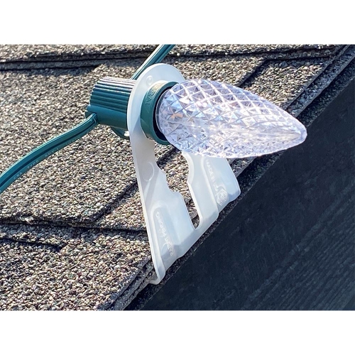 Novelty Lights 39001-PREM-500 Shingle Tab Christmas Light Clip, C7/C9 Base, PVC Plastic, 500 Pack