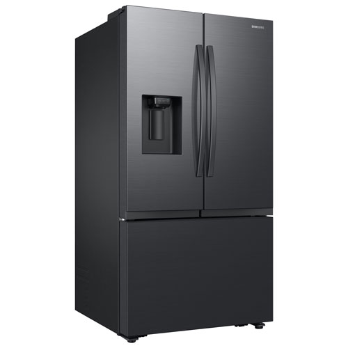 Samsung 36" 30.5 Cu. Ft. French Door Refrigerator w/ Water & Ice Dispenser(RF32CG5400MTAA) - Black Stainless