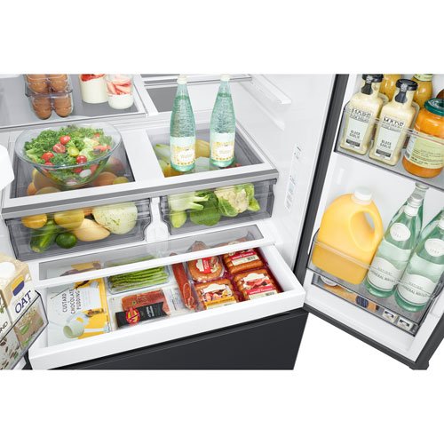 Samsung 36" 30.5 Cu. Ft. French Door Refrigerator w/ Water & Ice Dispenser(RF32CG5400MTAA) - Black Stainless