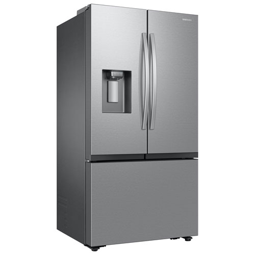 Samsung 36" 25.5 Cu. Ft. French Door SpaceMax Counter Depth Refrigerator w/ Water & Ice Dispenser (RF27CG5400SRAA) - Stainless