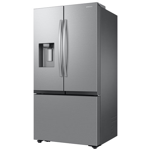 Samsung 36" 25.5 Cu. Ft. French Door SpaceMax Counter Depth Refrigerator w/ Water & Ice Dispenser (RF27CG5400SRAA) - Stainless