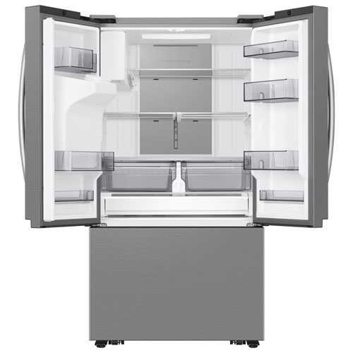 Samsung 36" 25.5 Cu. Ft. French Door SpaceMax Counter Depth Refrigerator w/ Water & Ice Dispenser (RF27CG5400SRAA) - Stainless