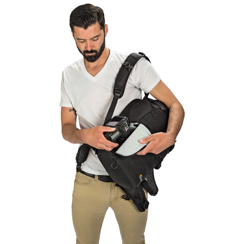 Sac à dos ProTactic BP 350 AW II Greenline de Lowepro pour appareil photo numérique - Noir
