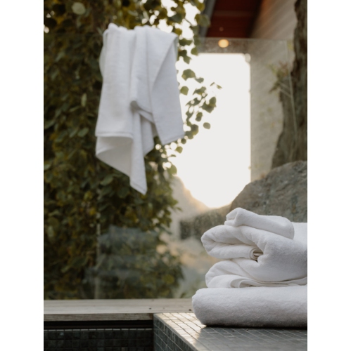 Organic Bath Sheet Set with Mat - 7 Piece - Certified Fairtrade and GOTS Organic Cotton